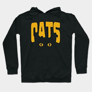 Yellow cat glows in the dark Hoodie